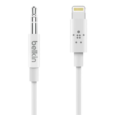 Belkin 3.5mm Audio Cable With Lightning Connector, White