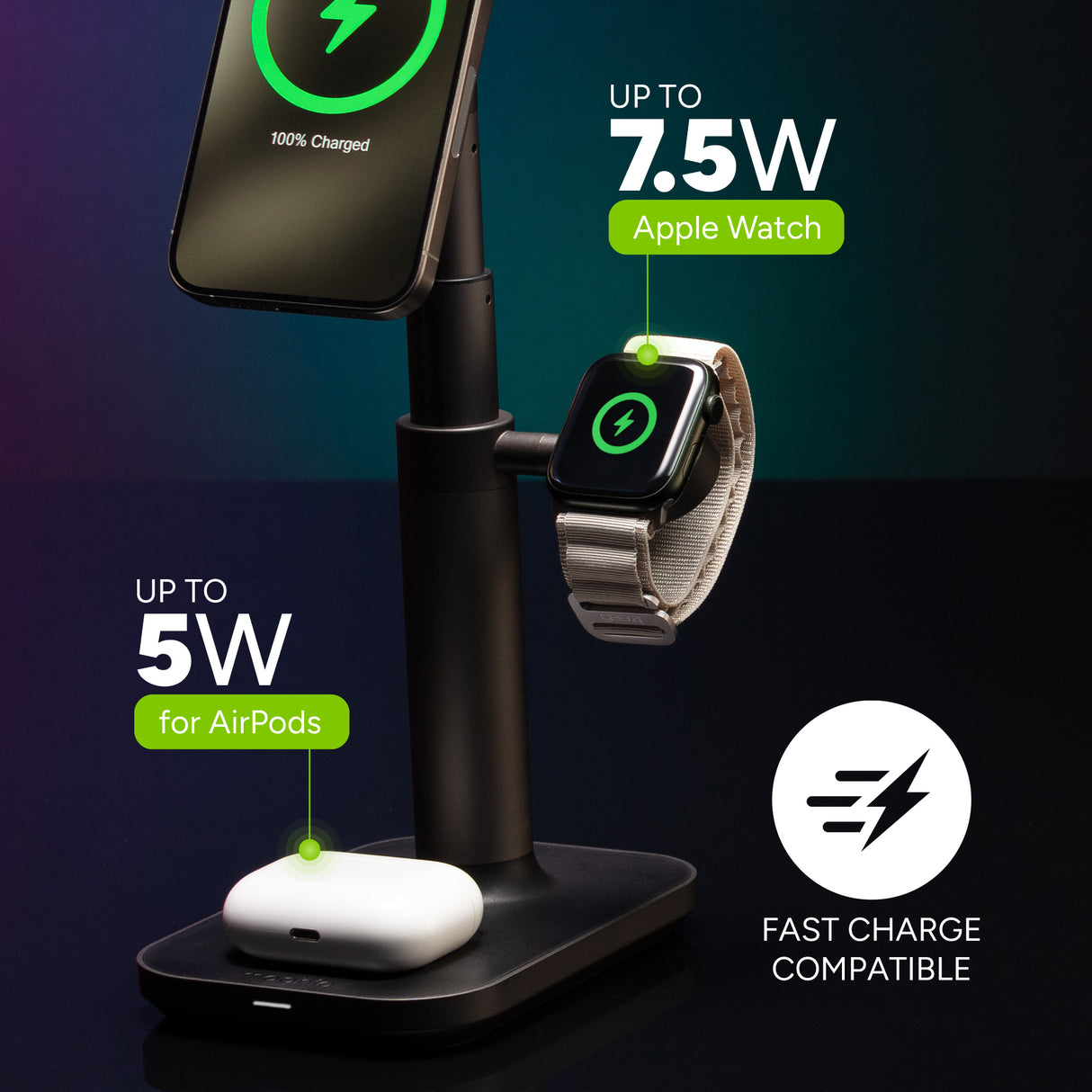 Mophie 3-in-1 expandable stand with magSafe