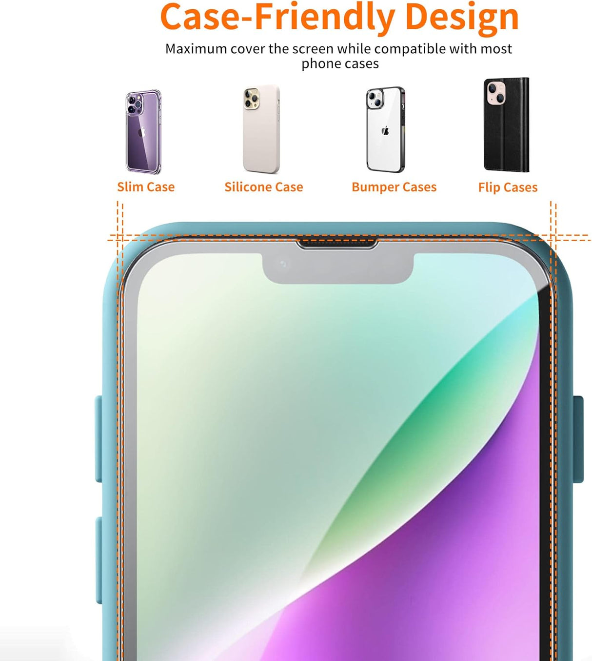 iPhone 13 Mini (2 Pack) Magic Box Tempered Glass Screen Protector