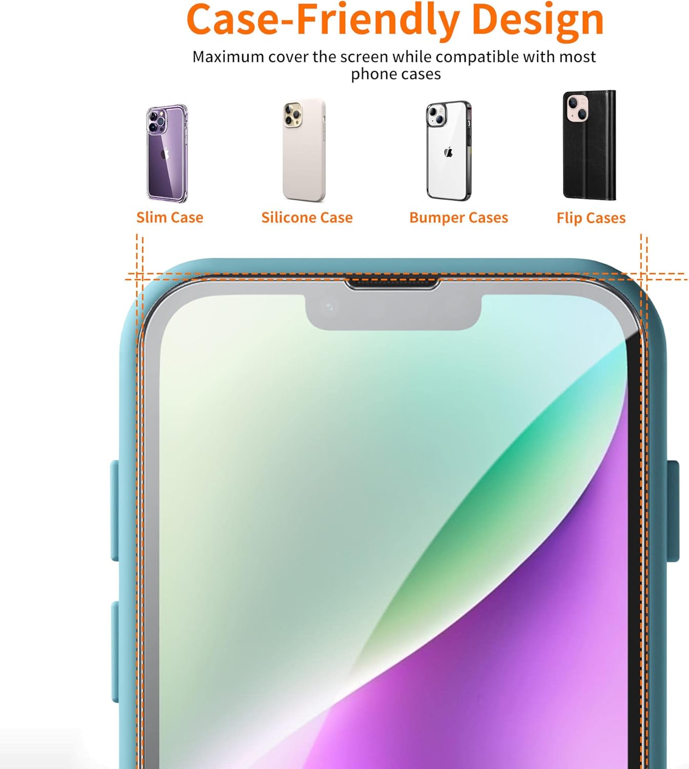 iPhone 13 Mini (2 Pack) Magic Box Tempered Glass Screen Protector