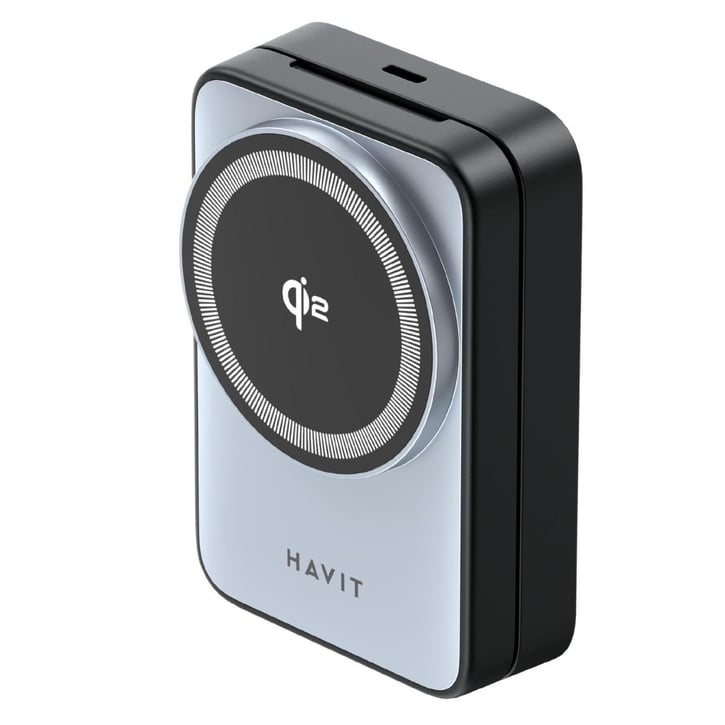 Havit 3-in-1 Wireless Charger 15W – Qi Fast Charge for Smartphones, Smartwatches & Earbuds with Alarm