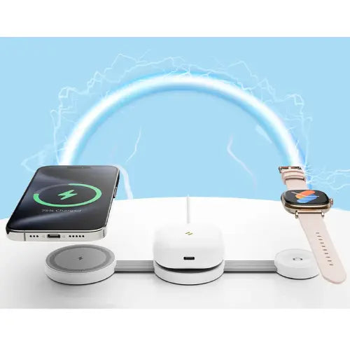 Havit 3-in-1 Wireless Charger W3105 – 15W Fast Charging for iPhone, Apple Watch & AirPods