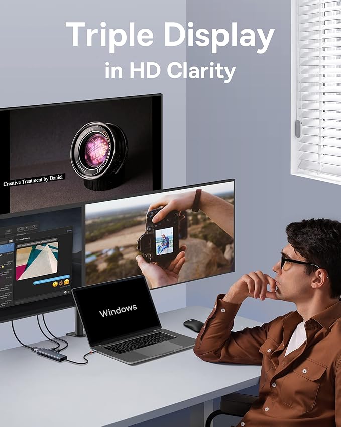 Baseus UltraJoy Series 7-Port HUB Docking Station (Type-C to HDMI) Space Grey