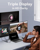 Baseus UltraJoy Series 7-Port HUB Docking Station (Type-C to HDMI) Space Grey