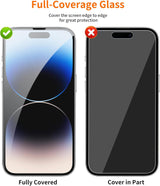 iPhone 14 Plus (2 Pack) Magic Box Tempered Glass Screen Protector