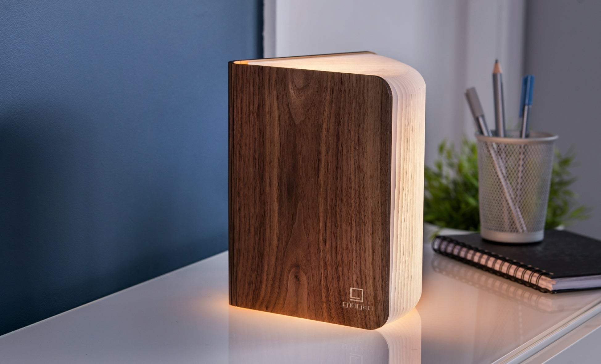 Natural Wood Smart Book Light