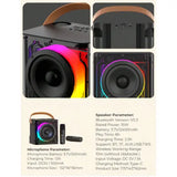 Havit SK822BT Portable Bluetooth Speaker – Includes 2 Wireless Microphones for Karaoke & Events