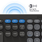 ZAGG MULTI PAIRING FULL SIZE KEYBOARD WITH WIRELESS CHARGING