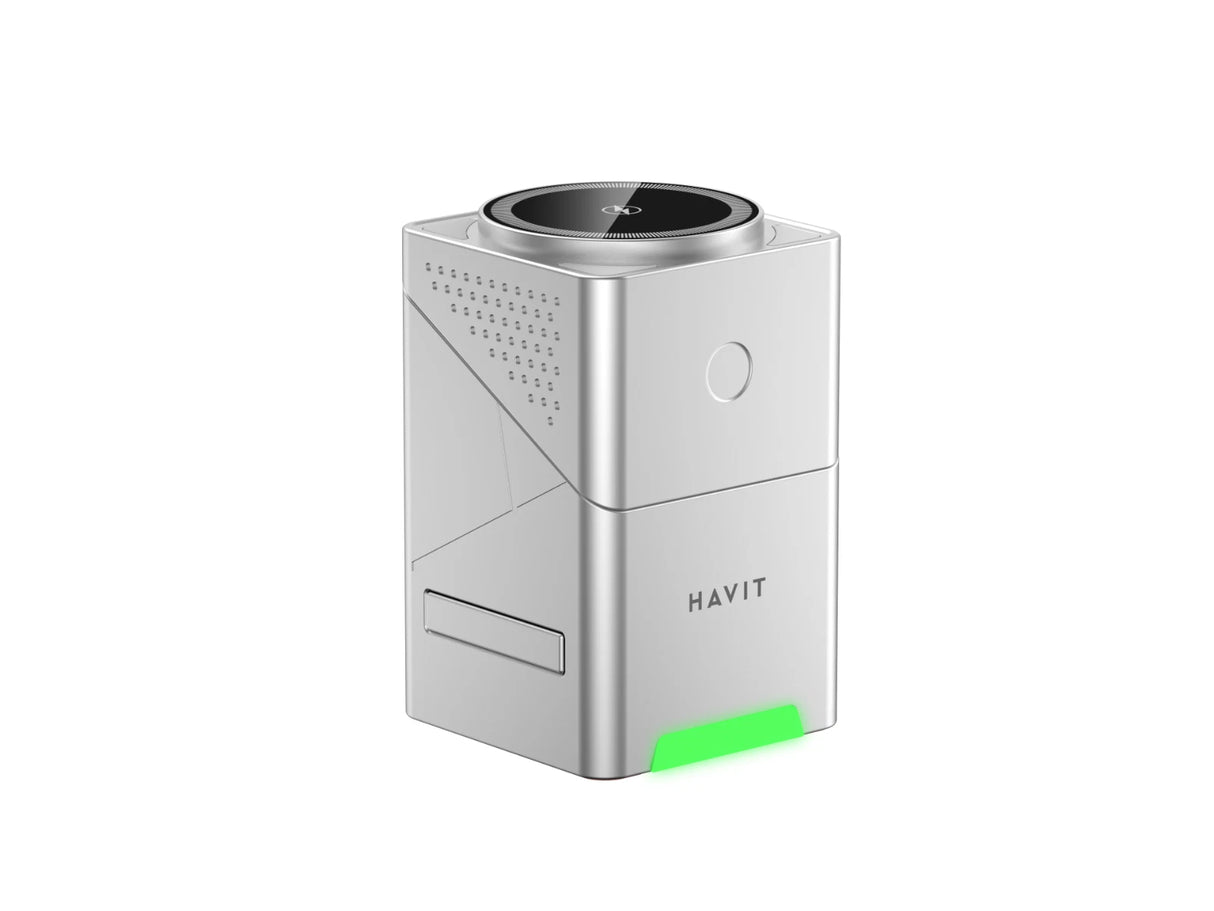 Havit 3-in-1 Cube MagSafe Wireless Charger – Fast Charging for iPhone, Apple Watch & AirPods
